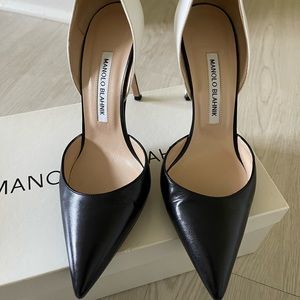 Manolo Blahnik high heels (black & white)